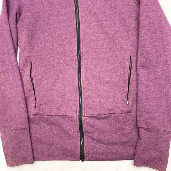 Betabrand Women’s Purple Knockout Travel Zip Up Hoodie Size Small - Picture 3 of 5